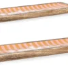 Set vassoi Yes Everyday 0551029 RELAX (38x12 e 46x15 cm) Arancio rigat