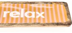 Set vassoi Yes Everyday 0551029 RELAX (38x12 e 46x15 cm) Arancio rigat