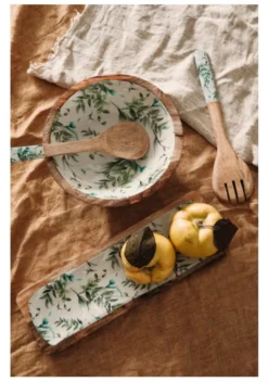 Set vassoi Yes Everyday 0550954 THARA (38x12 e 46x15 cm) Verde foglie