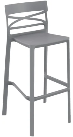 Sgabello Ambienta 07 GA 07GRI FLOW Grigio Metal