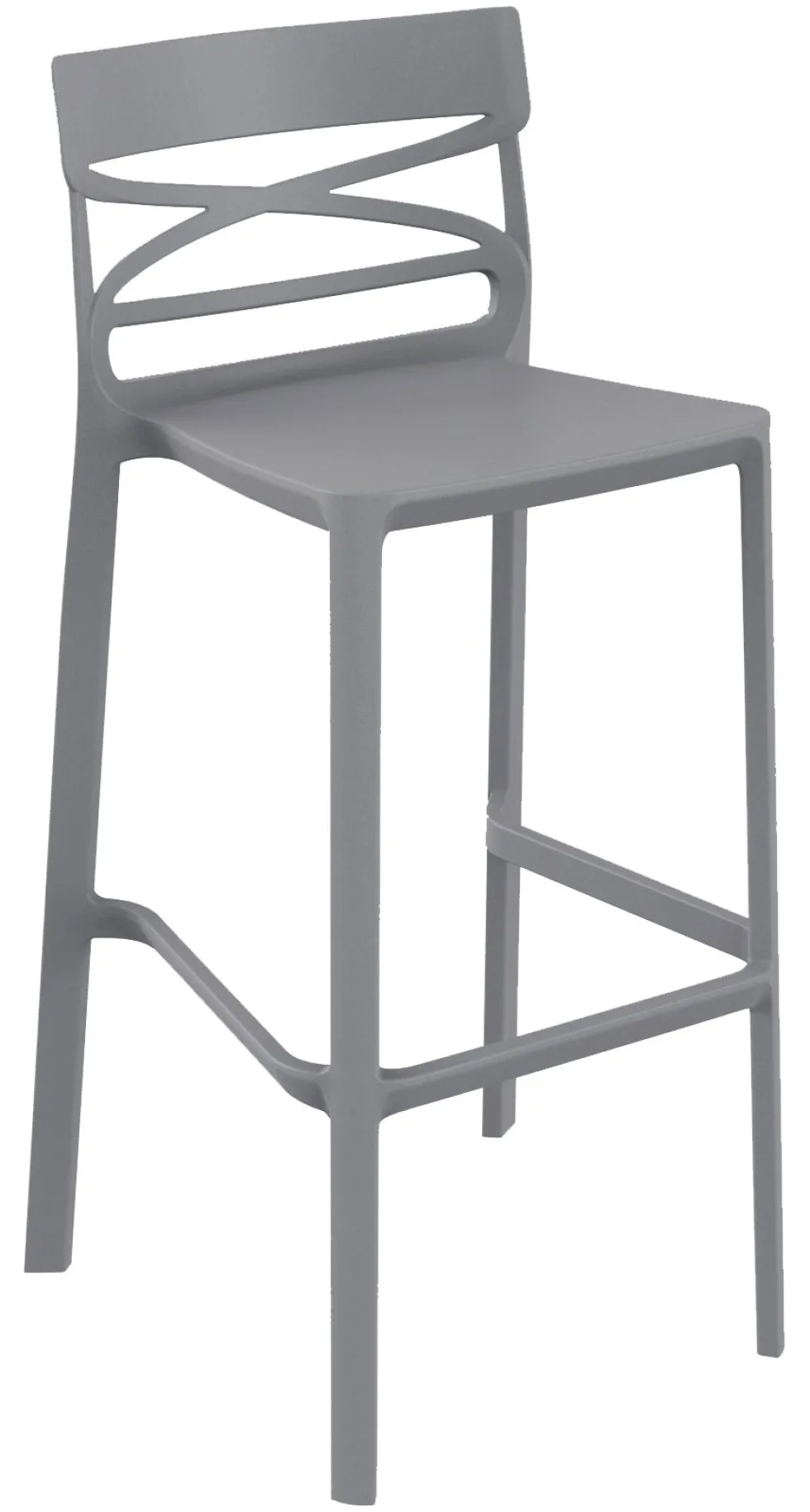 Sgabello Ambienta 07 GA 07GRI FLOW Grigio Metal