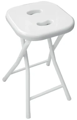 Sgabello bagno Gedy C07602 pieghevole Bianco