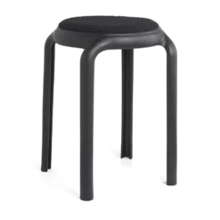 Sgabello Impilabile Con Seduta In Bouclé - Relax