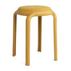 Sgabello Impilabile Con Seduta In Boucle - Relax