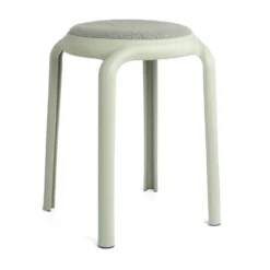 Sgabello Impilabile Con Seduta In Bouclé - Relax