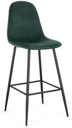 Sgabello Yes Everyday 0734241 NEW IRELIA Nero e Verde scuro