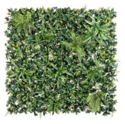 Siepe sintetica Yes Everyday 0790461 pannello mix edera e felce Verde