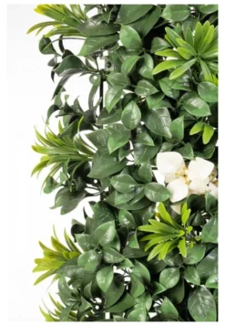 Siepe sintetica Yes Everyday 0790455 pannello con fiori bianchi Verde