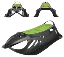 Slitta neve Mandelli 701300101 2 posti Neon Grip Verde e Nero