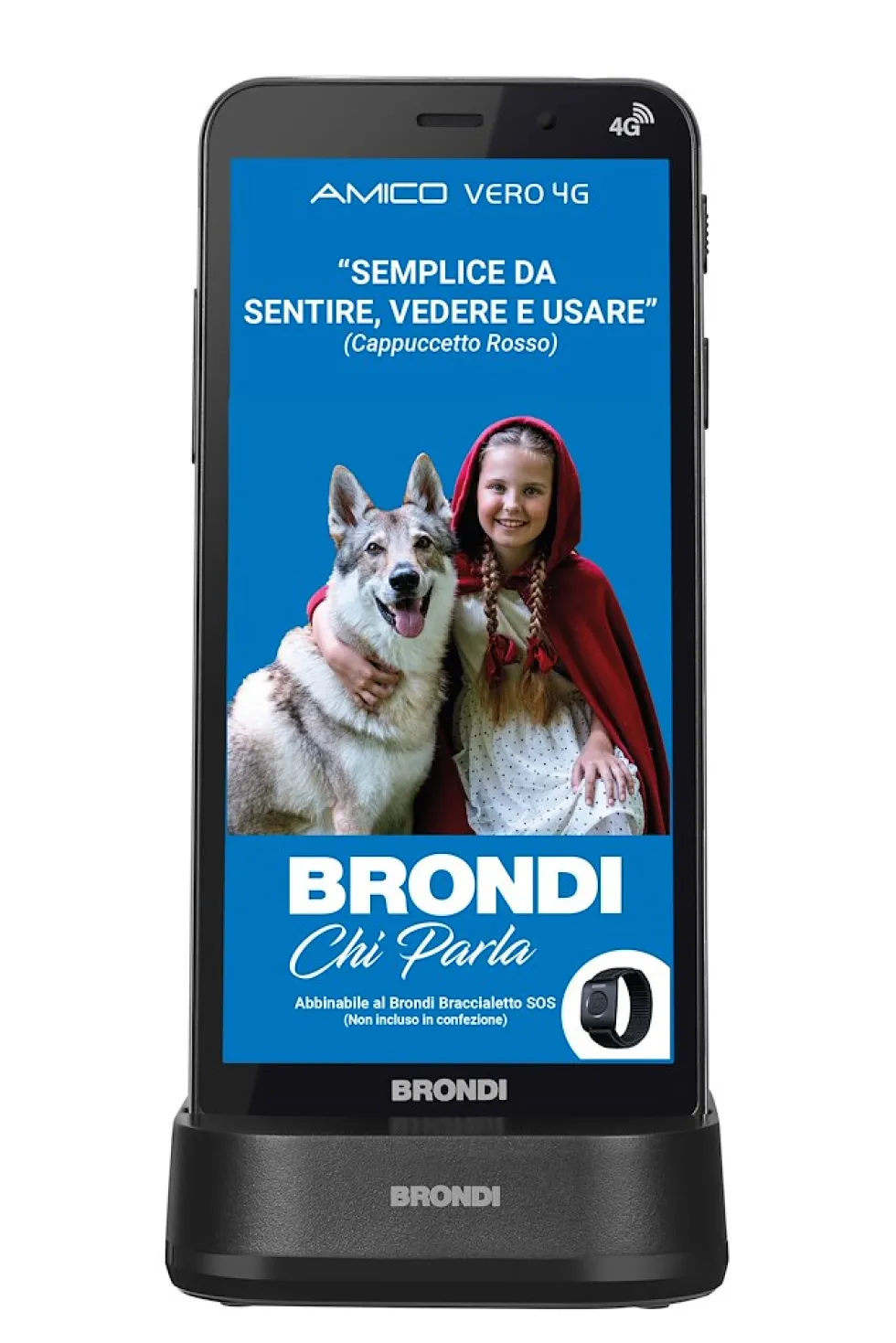 Smartphone Brondi Amico Vero 4G+ con sensore caduta e GPS
