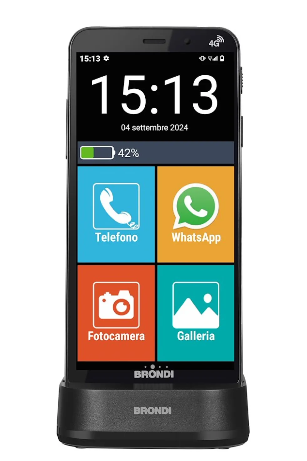 Smartphone Brondi Amico Vero 4G+ con sensore caduta e GPS