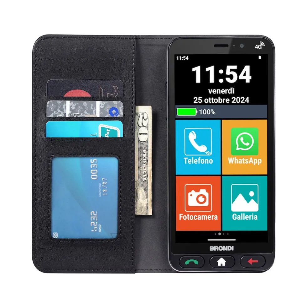 Smartphone Brondi Amico Vero 4G+ con sensore caduta e GPS