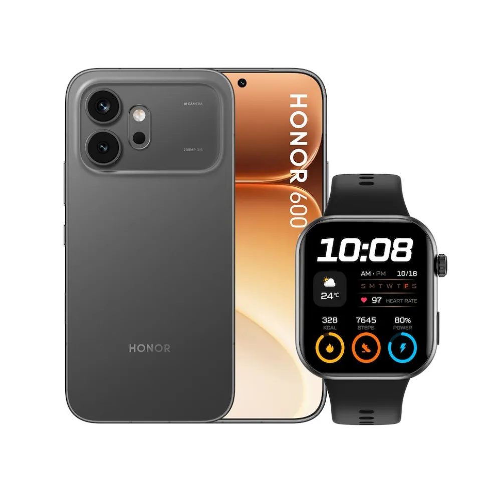 Smartphone Honor 600 5G 8/512GB con Watch 2i