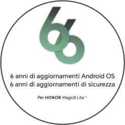 Smartphone Honor Magic 8 Lite 5G 512GB con caricatore e cover