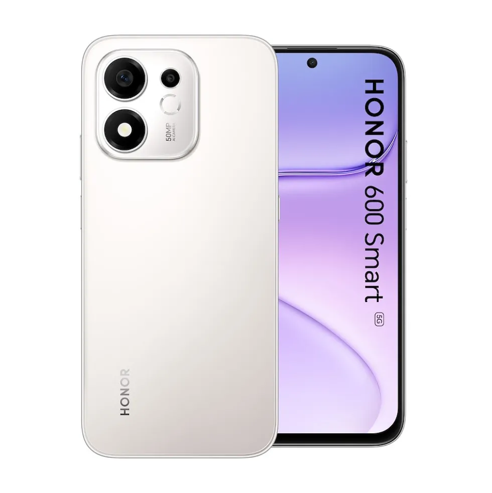 Smartphone Honor 600 SMART 5G con 128GB e ampio schermo