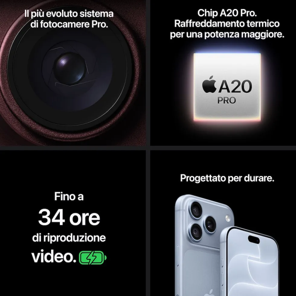 Smartphone iPhone 18 Pro 2TB con Dual SIM