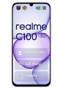 Smartphone Realme C100 5G 256GB con resistenza IP64