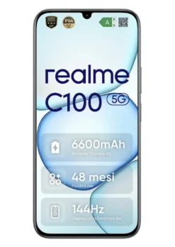 Smartphone Realme C100 5G 256GB con resistenza IP64