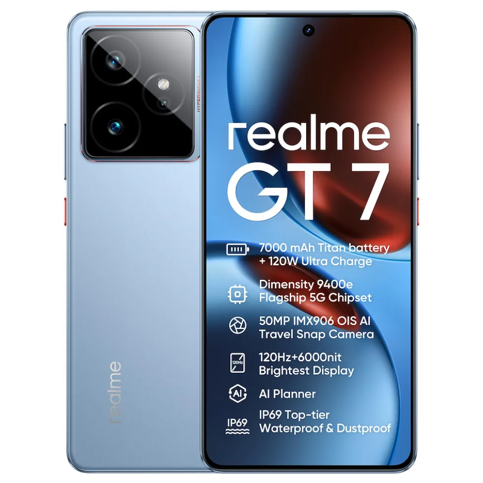 Smartphone Realme GT7 5G 512GB 12GB con Realme Watch S2