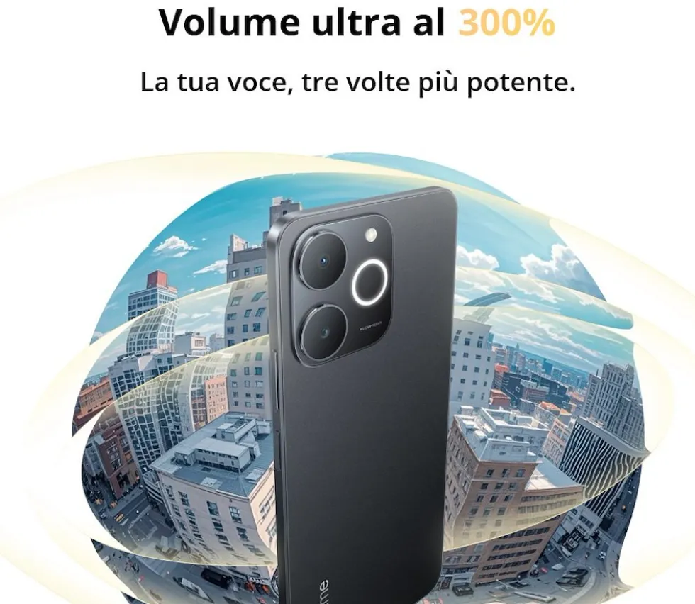 Smartphone Realme Note 70T 4G con 128GB e Bluetooth 5.2