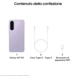 Smartphone Samsung Galaxy A37 5G 8/256GB Lilla Chiaro