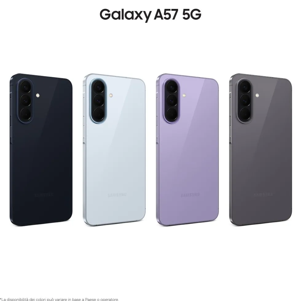 Smartphone Samsung Galaxy A57 5G 128GB con protezione IP68