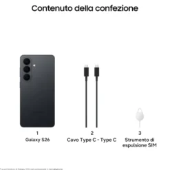 Smartphone Samsung Galaxy S26 5G 256GB nero