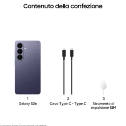 Smartphone Samsung Galaxy S26 256GB 5G Viola Cobalto