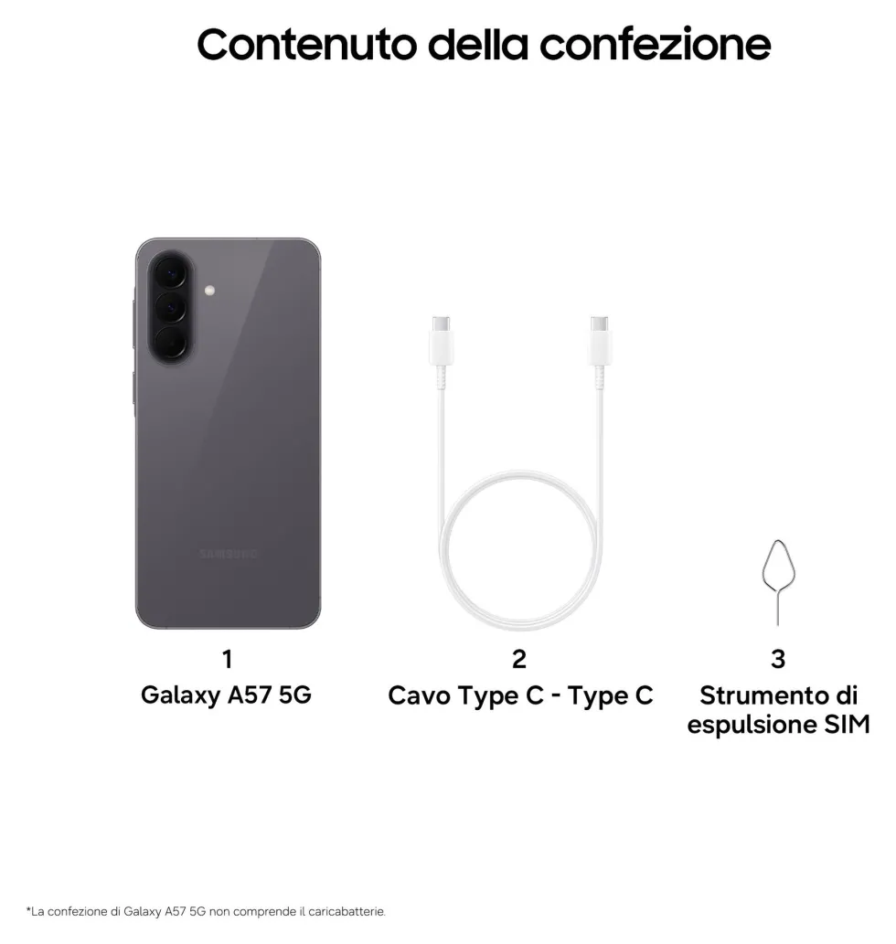 Smartphone Samsung SM A576BZABEUE GALAXY A57 Awesome gray