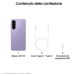 Smartphone Samsung SM A576BZVDEUE GALAXY A57 Awesome lilac