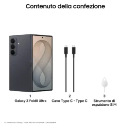 Smartphone Samsung SM F976BZKBEUE GALAXY AI Z FOLD8 ULTRA Graphite