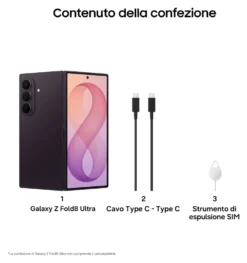Smartphone Samsung SM F976BZVCEUE GALAXY AI Z FOLD8 ULTRA Violet Shado