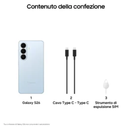 Smartphone Samsung SM S942BLBHEUE GALAXY AI S26 Sky blue