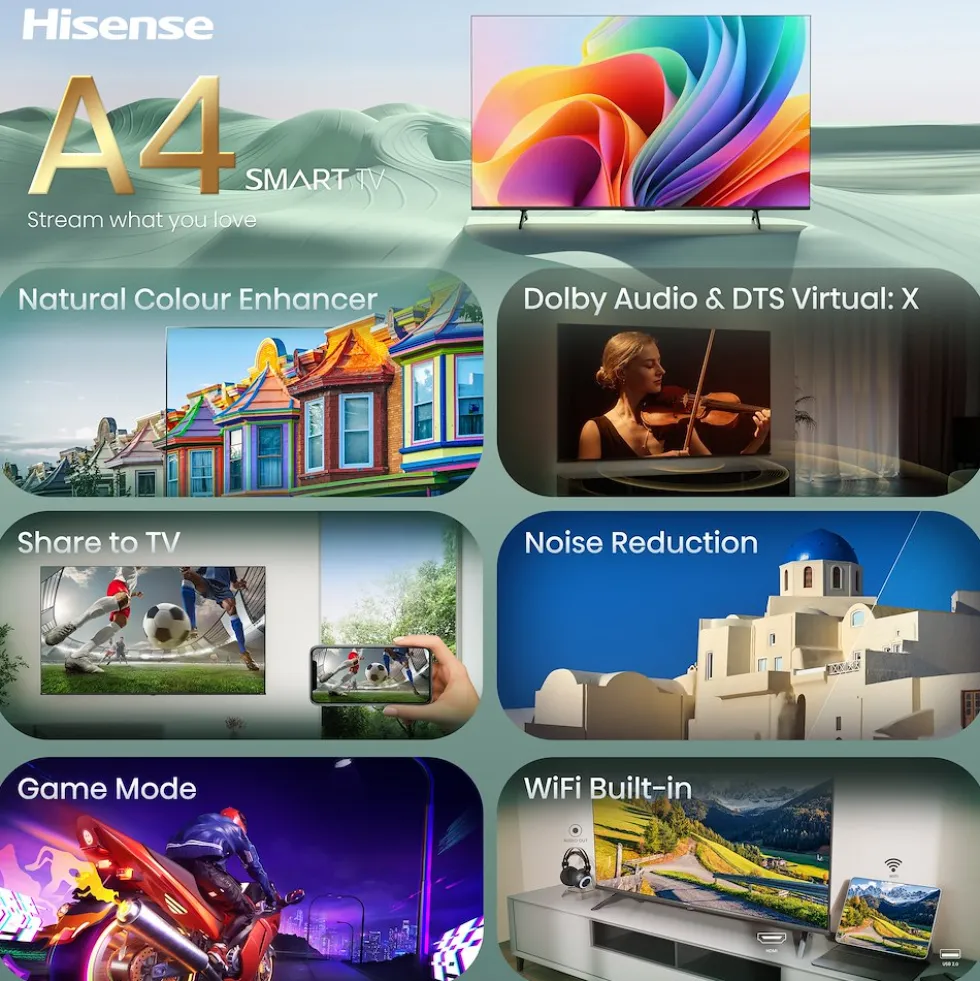 Smart TV Hisense 40A49S 40" Full HD LED con HDR10/HLG