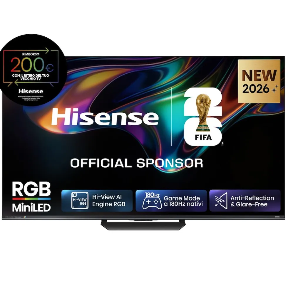 Smart TV Hisense 75ER8S Mini LED 75" 4K 180Hz