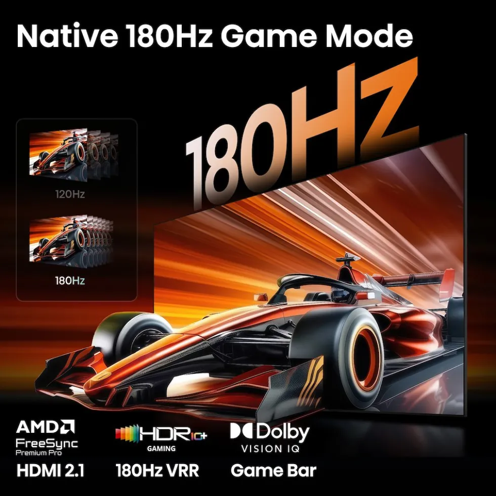 Smart TV Hisense 75ER8S Mini LED 75" 4K 180Hz