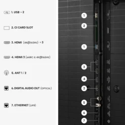 Smart TV Hisense 55U7S PRO MiniLED 4K 165Hz