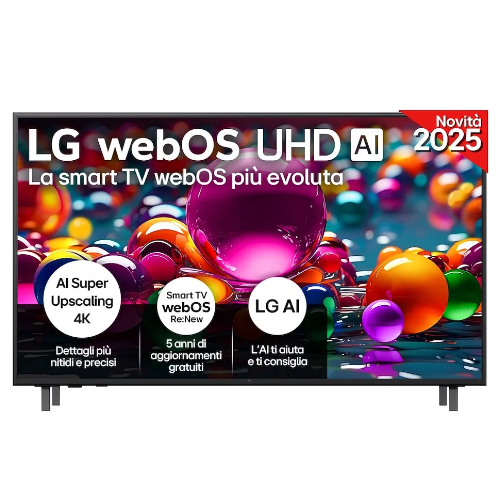 Smart TV LED LG 65UA75006LA 65 pollici 4K AI Gen8