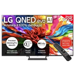 Smart TV LG Electronics 55QNED93A6A QNED MiniLED 4K con Intelligenza Artificiale