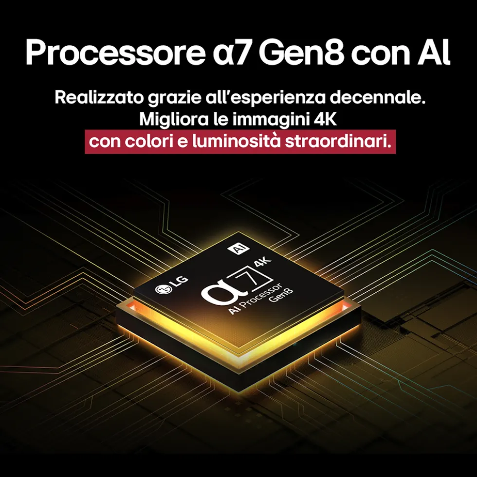 Smart TV LG 50QNED86A6C QNED 4K UHD con processore a7 Gen8