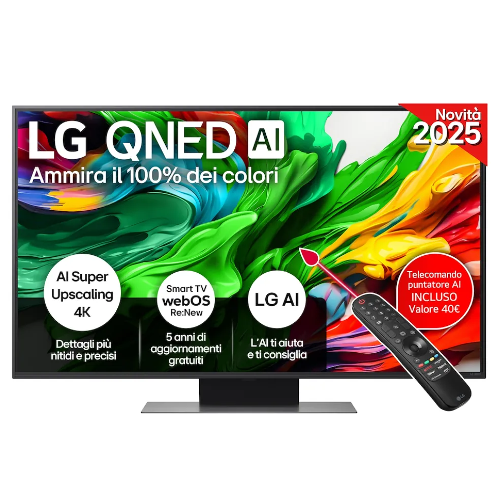 Smart TV LG 50QNED86A6C QNED 4K UHD con processore a7 Gen8