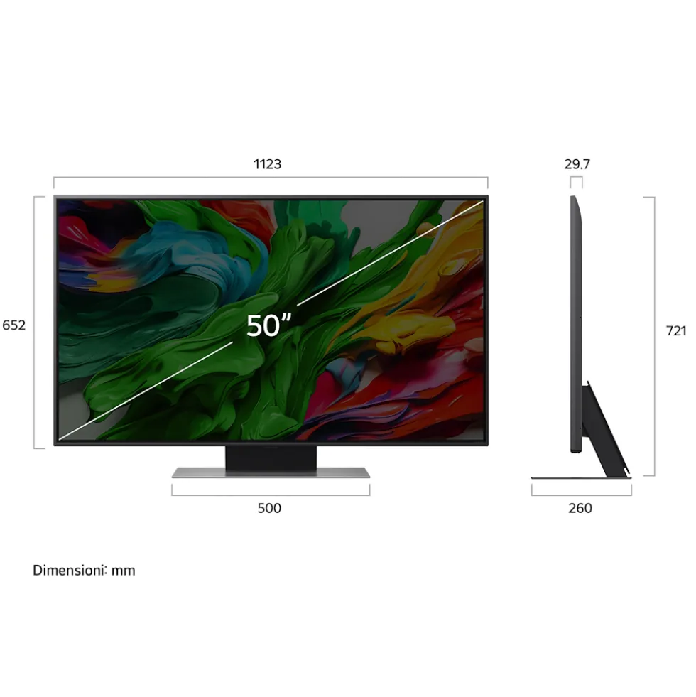 Smart TV LG 50QNED86A6C QNED 4K UHD con processore a7 Gen8