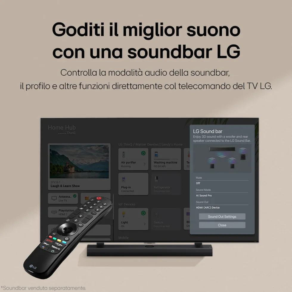 Smart TV LG 86QNED80T6A QNED 86" 4K UHD HDR10 WiFi