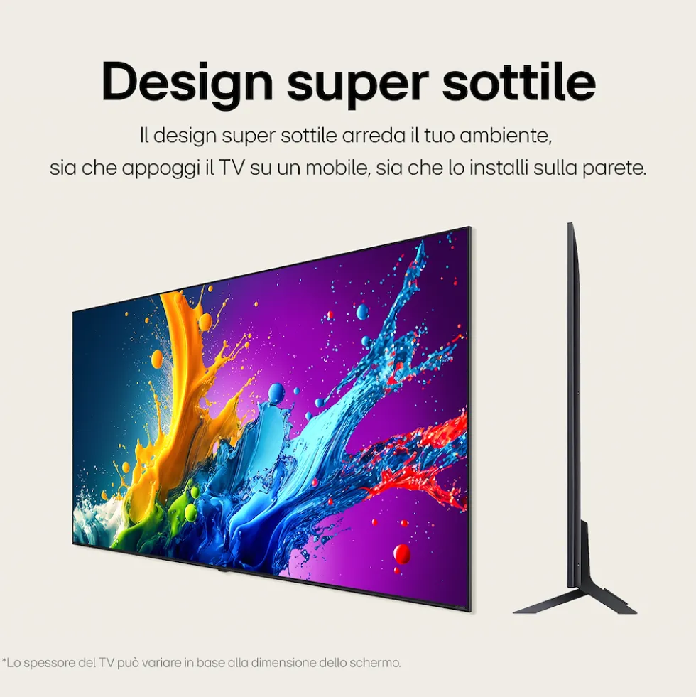 Smart TV LG 86QNED80T6A QNED 86" 4K UHD HDR10 WiFi