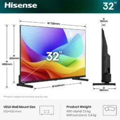 Smart TV QLED Hisense 32A59S Full HD con Quantum Dot