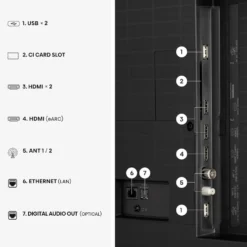 Smart TV QLED Hisense 55A79S 55 pollici 4K Dolby Vision IQ/Atmos