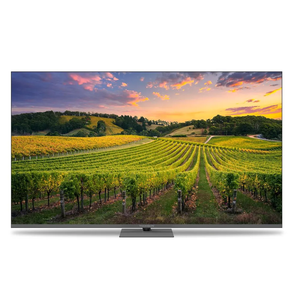 Smart TV QLED Thomson 65 pollici 4K Google TV con supporto girevole
