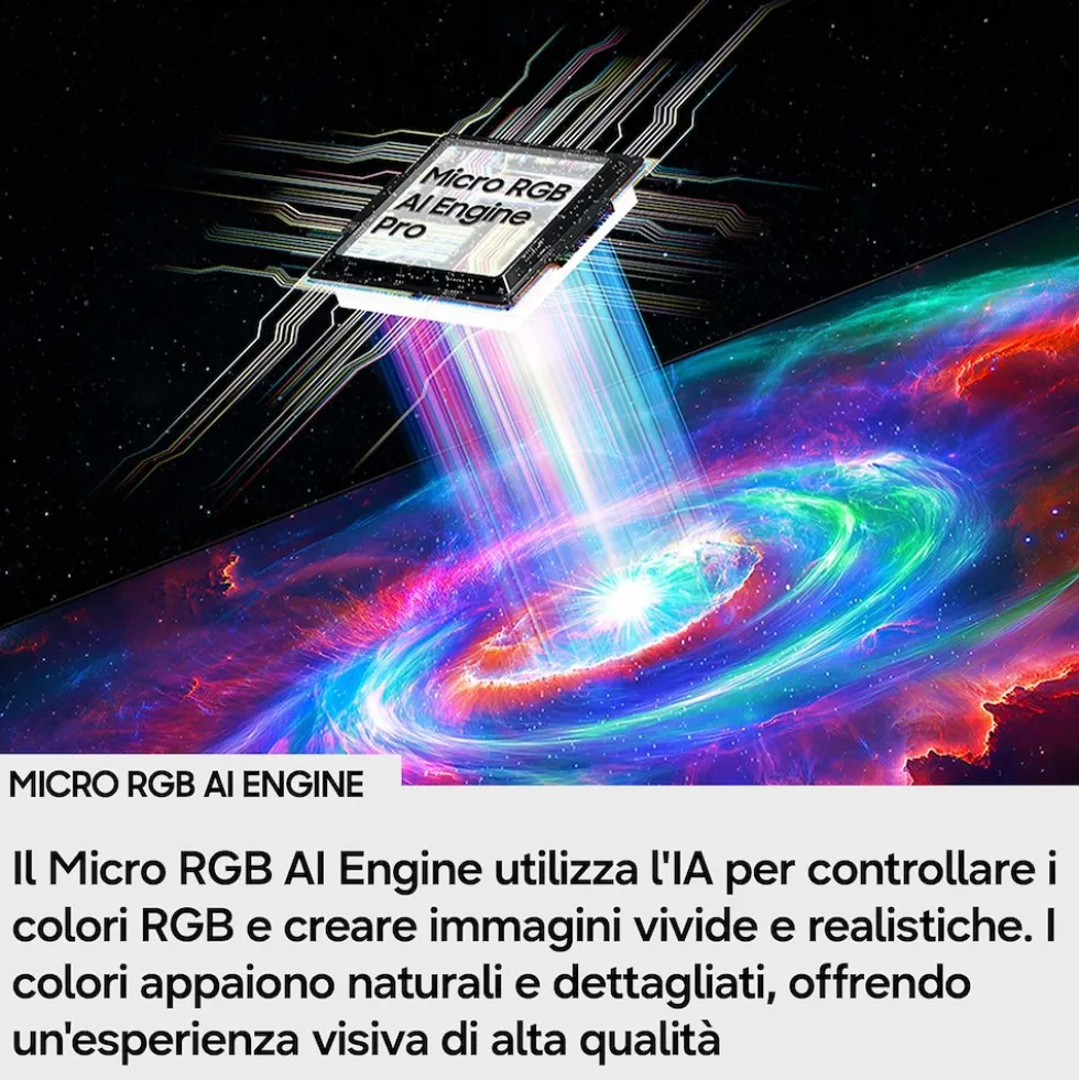Smart TV Samsung 55" MRE55R85HAUXZT QLED 4K con Micro RGB Vision AI