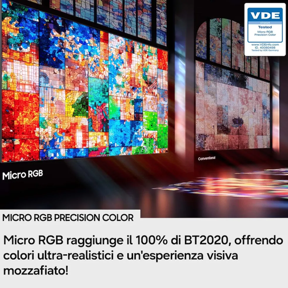Smart TV Samsung MRE65R85HAUXZT QLED 4K 65" con tecnologia Micro RGB
