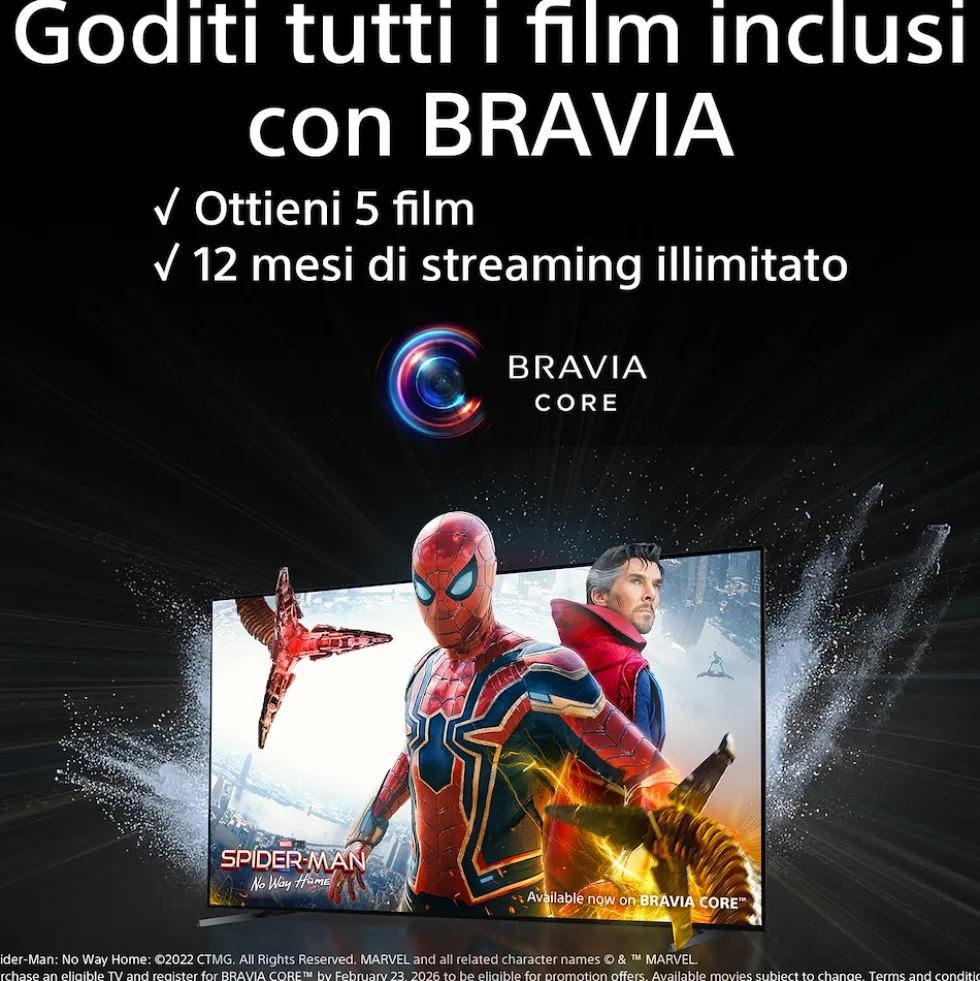 Smart TV Sony Bravia 55" KD55X85LAEP con pannello 4K Full Array LED